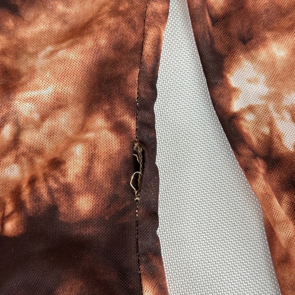 h:ours Monroe Bodysuit - Brown Tie Dye - Picture 9 of 10
